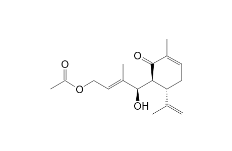 (4R,2E)-4-Hydroxy-3-methyl-4-[(1S,6S)-3-methyl-2-oxo-6-(prop-1-en-2-yl)cyclohex-3-enyl]but-2-enyl Acetate