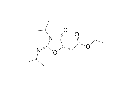 (S)-ethyl 2-(3-isopropyl-2-(isopropylimino)-4-oxooxazolidin-5-yl)acetate