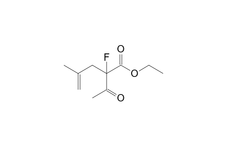 2-Acetyl-2-fluoro-4-methyl-4-pentenoic acid ethyl ester