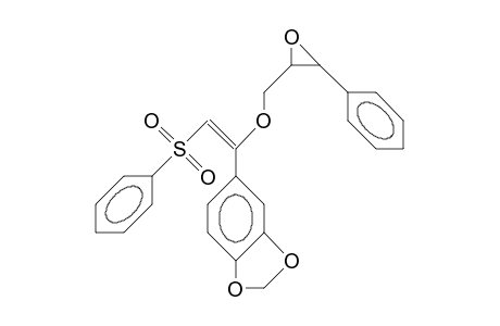 2,3-Epoxy-3-phenyl-propyl 1-(3,4-methylenedioxy-phenyl)-2-phenylsulfonyl-vinyl ether