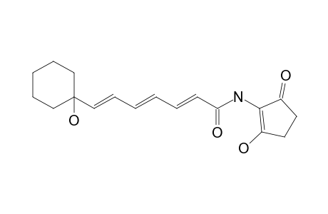 N-(2''-Hydroxy-5''-oxocyclopent-1''-en-1''-yl)-7-(1'-hydroxycyclohexyl)hepta-2E,4E,6E-trienamide