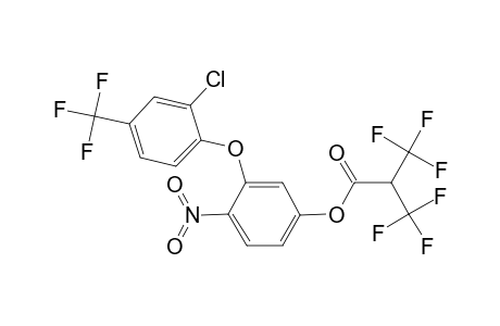 3,3,3-Trifluoro-2-trifluoromethyl-propionic acid 3-(2-chloro-4-trifluoromethyl-phenoxy)-4-nitro-phenyl ester