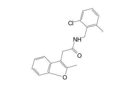 N-(2-chloro-6-methylbenzyl)-2-methyl-3-benzofuranacetamide