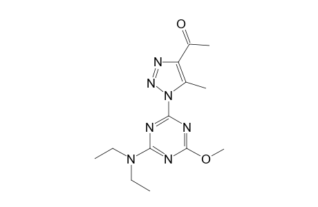 1-{1-[4-(diethylamino)-6-methoxy-1,3,5-triazin-2-yl]-5-methyl-1H-1,2,3-triazol-4-yl}ethanone