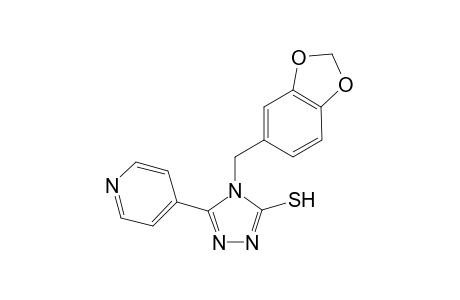 4H-1,2,4-triazole-3-thiol, 4-(1,3-benzodioxol-5-ylmethyl)-5-(4-pyridinyl)-