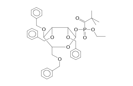 o-(2,3,4,6-Tetra-o-benzyl-alpha-D-mannopyranosyl)-o-ethyl(pivaloyl)phosphonate