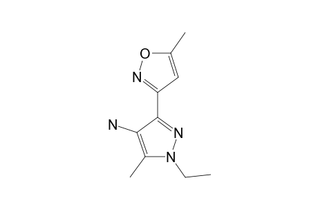 3-(4-AMINO-1-ETHYL-5-METHYL-1H-3-PYRAZOLYL)-5-METHYL-ISOXAZOLE