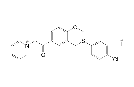 1-{3-{[(p-chlorophenyl)thio]methyl}-4-methoxyphenacyl}pyridinium iodide