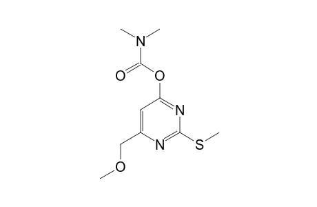 6-(methoxymethyl)-2-(methylthio)-4-pyrimidinol, dimethylcarbamat(ester)