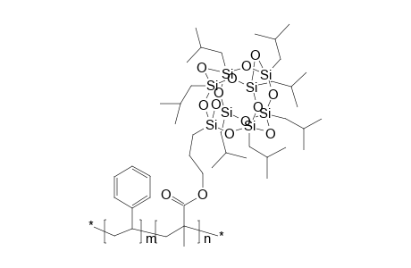 Poly[(propylmethacryl-heptaisobutyl-PSS)-co-styrene]