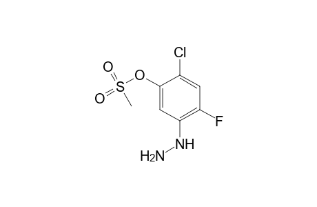 Phenol, 2-chloro-4-fluoro-5-hydrazino-, methanesulfonate (ester)