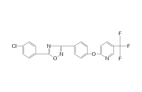 5-(p-chlorophenyl)-3-{p-{[5-(trifluoromethyl)-2-pyridyl]oxy}phenyl}-1,2,4-oxadiazole