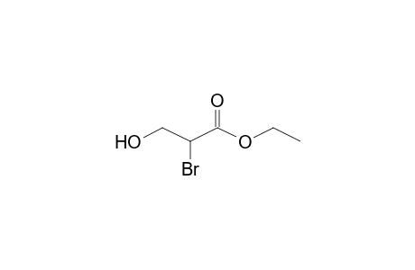 Propanoic acid, 2-bromo-3-hydroxy-, ethyl ester