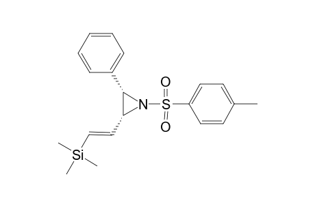 cis-N-Tosyl-2-phenyl-3-(.beta.-(trimethylsilyl)vinyl]aziridine