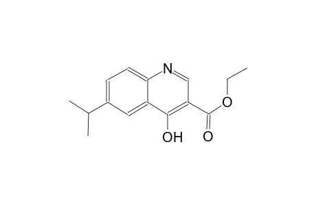 3-quinolinecarboxylic acid, 4-hydroxy-6-(1-methylethyl)-, ethyl ester