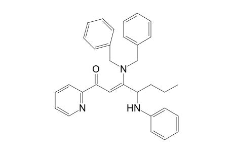 (Z)-3-(dibenzylamino)-4-(phenylamino)-1-(pyridin-2-yl)hept-2-en-1-one