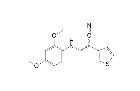 alpha-[(2,4-dimethoxyanilino)methylene]-3-thiopheneacetonitrile