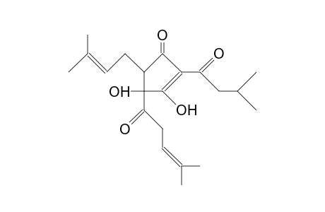 2-Cyclopenten-1-one, 3,4-dihydroxy-5-(3-methyl-2-butenyl)-2-(3-methyl-1-oxobutyl)-4-(4-methyl-1-oxo-3-pentenyl)-