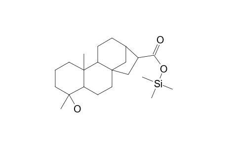 4-Hydroxy-4,Â¹Â¹b-dimethyltetradecahydro-6A,9-methanocyclohepta[A]naphthalene-8-carboxylic acid, tms