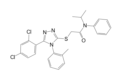 2-{[5-(2,4-dichlorophenyl)-4-(2-methylphenyl)-4H-1,2,4-triazol-3-yl]sulfanyl}-N-isopropyl-N-phenylacetamide