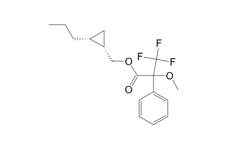 (+)-(1S,2S)-2-PROPYLCYCLOPROPYLMETHANOL-MOSHER-ESTER;MAJOR-ISOMER