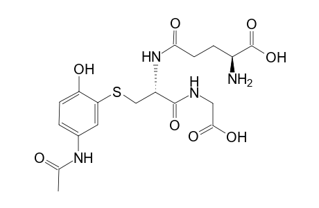 (2S)-5-[[(1R)-1-[(5-acetamido-2-hydroxy-phenyl)sulfanylmethyl]-2-(carboxymethylamino)-2-oxo-ethyl]amino]-2-amino-5-oxo-pentanoic acid