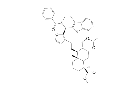 METHYL-(1R,8R)-17-ACETOXY-16-(2-BENZOYL-1,2,3,4-TETRAHYDRO-BETA-CARBOLIN-1-YL)-15,16-EPOXY-13(16),14-LABDADIEN-18-OATE