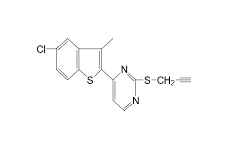 4-(5-chloro-3-methylbenzo[b]thien-2-yl)-2-[(2-propynyl)thio]pyrimidine