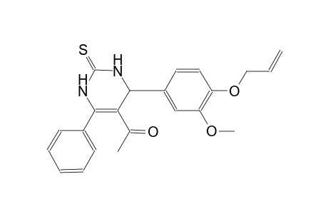 1-{4-[4-(Allyloxy)-3-methoxyphenyl]-6-phenyl-2-thioxo-1,2,3,4-tetrahydro-5-pyrimidinyl}ethanone