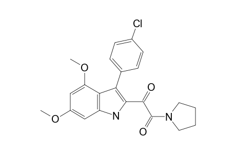 2-(3'-(4"-Chlorophenyl)-4',6'-dimethoxyindol-2'-yl)glyoxyl-1-pyrrolidide