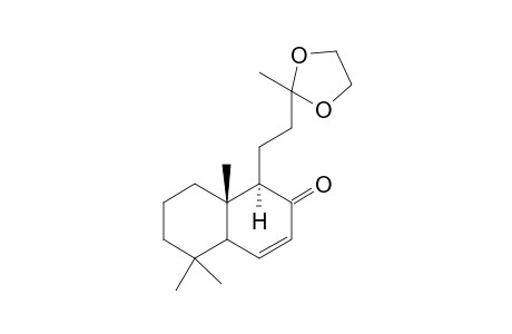 13,13-(Ethylenedioxy)-15,16,17-trinor-labd-6-en-8-one