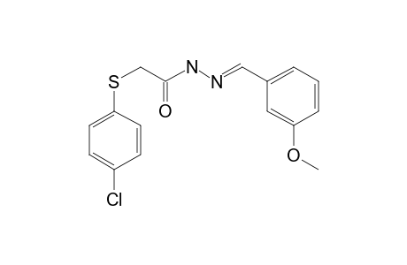 2-(4-Chlorophenylthio)-N'-(3-methoxybenzylidene)acethydrazide