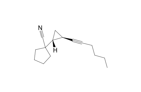 1-[(1R,2R)-2-hex-1-ynylcyclopropyl]cyclopentanecarbonitrile