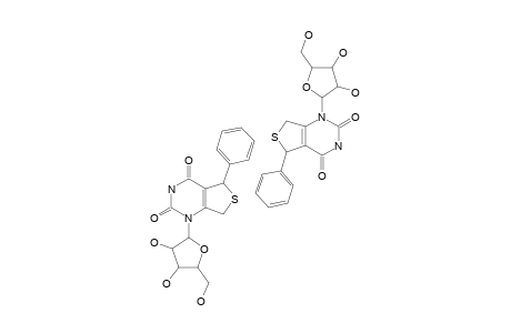 5H,7H-1-(beta-D-RIBOFURANOSYL)-5-PHENYL-DIHYDRO-THIENO-[4#3,4-D]-PYRIMIDINE-2,4-DIONE