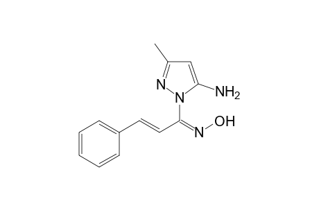 5-Amino-1-[hydroxyimino(3'-phenyl-2'-propenyl)]-3-methyl-1H-pyrazole