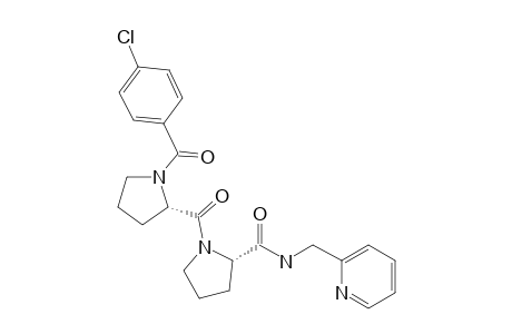 (S)-1-((4-Chlorobenzoyl)-L-prolyl)-N-(pyridin-2-ylmethyl)pyrrolidine-2-carboxamide