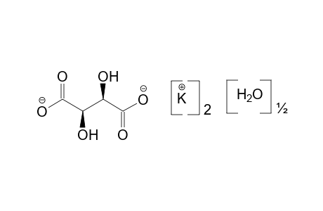 L-(+)-tartaric acid, dipotassium salt, hemihydrate