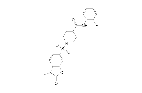 4-piperidinecarboxamide, 1-[(2,3-dihydro-3-methyl-2-oxo-6-benzoxazolyl)sulfonyl]-N-(2-fluorophenyl)-