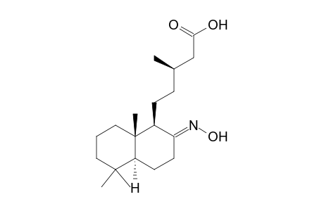 20-Norlabdan-15-oic acid, 8-oxo-, oxime, (13R)-(+)-