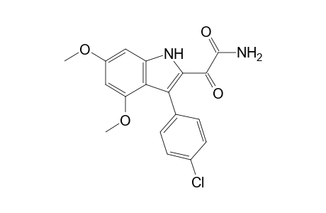 2-[3'-(4''-CHLOROPHENYL)-4',6'-DIMETHOXYINDOL-2'-YL]-GLYOXYLAMIDE