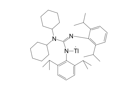 2-(N,N-Dicyclohexylamino)-1,4-(2',6'-diisopropylphenyl)-1,3-diaza-5-thalliacyclopenta-1,2-diene