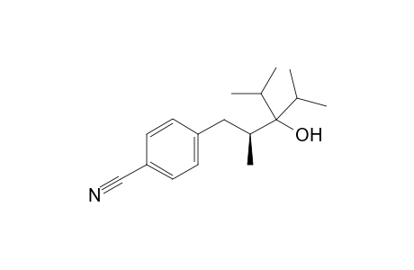 (S)-4-(3-hydroxy-3-isopropyl-2,4-dimethylpentyl)benzonitrile