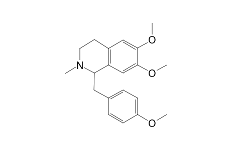 1-(PARA-METHOXYBENZYL)-6,7-DIMETHOXY-TETRAHYDRO-ISOQUINOLINE