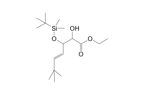 Ethyl (4E)-3-tert-butyldimethylsilyloxy-2-hydroxy-6,6-dimethylhept-4-enoate