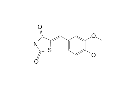 (5Z)-5-(4-Hydroxy-3-methoxybenzylidene)-1,3-thiazolidine-2,4-dione