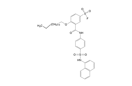 4-(hexadecycloxy)-3-{{p-[(1-naphthyl)sulfamoyl]phenyl}carbamoyl}benzenesulfonyl fluoride