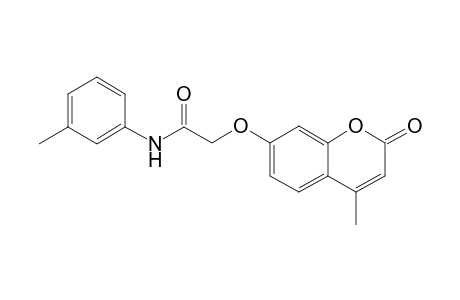 2-[(4-methyl-2-oxo-2H-chromen-7-yl)oxy]-N-(3-methylphenyl)acetamide