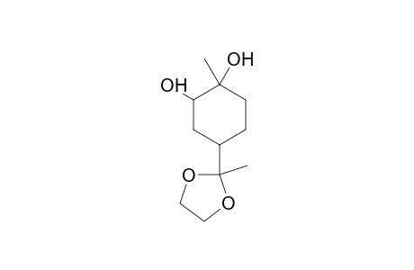 1-Methyl-4-(2-methyl-1,3-dioxolan-2-yl)-1,2-cyclohexanediol