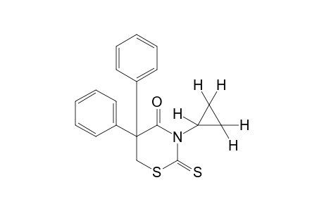 3-cyclopropyldihydro-5,5-diphenyl-2-thio-2H-1,3-thiazine-2,4(3H)-dione