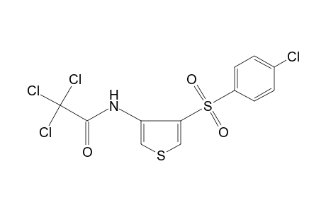 N-{4-[(p-CHLOROPHENYL)SULFONYL]-3-THIENYL}-2,2,2-TRICHLOROACETAMIDE